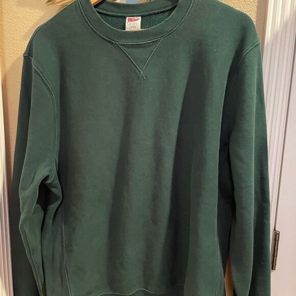 Men’s J Crew Heritage Forest Green Crewneck Sweatshirt L - Picture 16 of 16